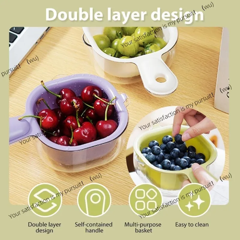 Многофункциональный вращающийся дуршлаг 2-в-1 с ручкой для мытья фруктов, ягод, салатов и овощей, прочный, легко моется
Многофункциональный вращающийся дуршлаг 2-в-1 с ручкой для мытья фруктов, ягод, салатов и овощей, прочный, легко моется