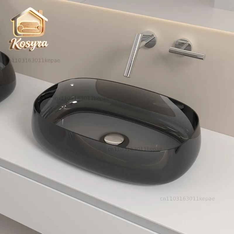 Nordic Transparent Bathroom Sinks Home Modern Color Resin Washbasin Art Countertop Sinks Hotel Toilet Wash Basin Single Sink
Nordic Transparent Bathroom Sinks Home Modern Color Resin Washbasin Art Countertop Sinks Hotel Toilet Wash Basin Single Sink