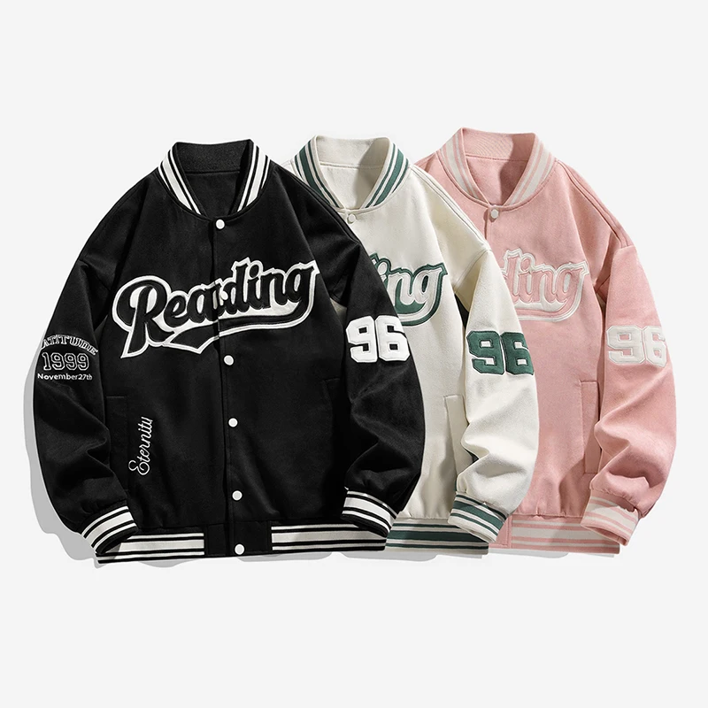 High Quality Spring Men Embroider Baseball Jacket Solid Color Polyester Fabric Fashion Retro American Street Tactical Jacket
High Quality Spring Men Embroider Baseball Jacket Solid Color Polyester Fabric Fashion Retro American Street Tactical Jacket