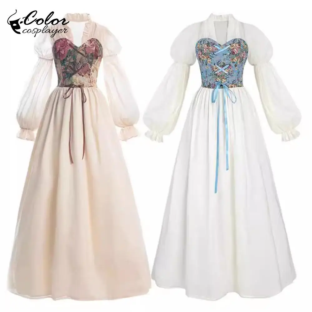 Color Cosplayer Vintage Noble Cosplay Costume Medieval Women Dress Carnival Party Outfit Retro Long Sleeved European Clothing 
Color Cosplayer Vintage Noble Cosplay Costume Medieval Women Dress Carnival Party Outfit Retro Long Sleeved European Clothing
