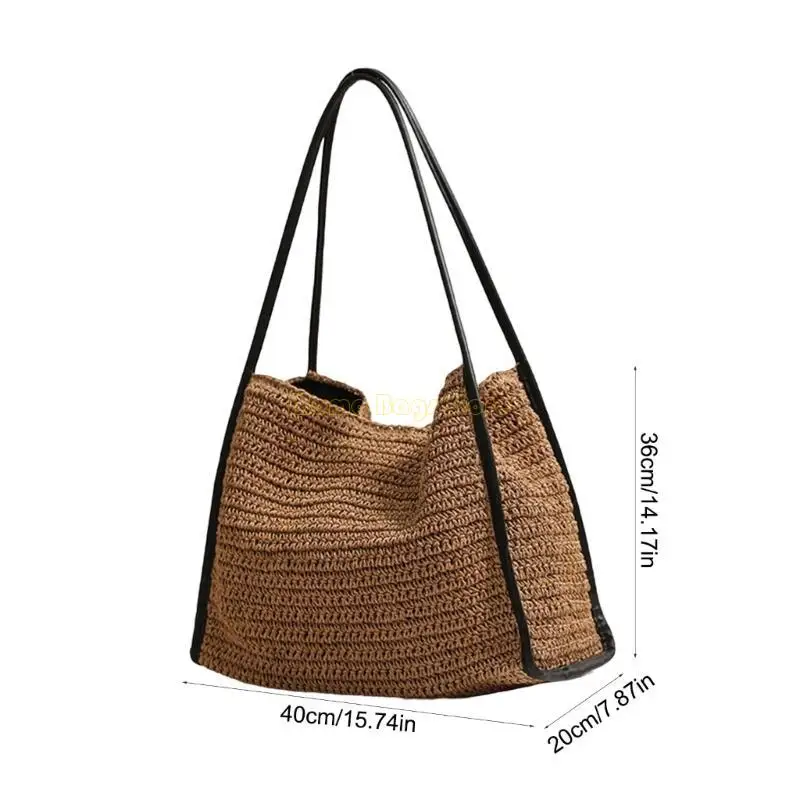 X90D Stylish Straw Bag Shoulder Bags Handbag for Summer Vacation and Daily Use
X90D Stylish Straw Bag Shoulder Bags Handbag for Summer Vacation and Daily Use