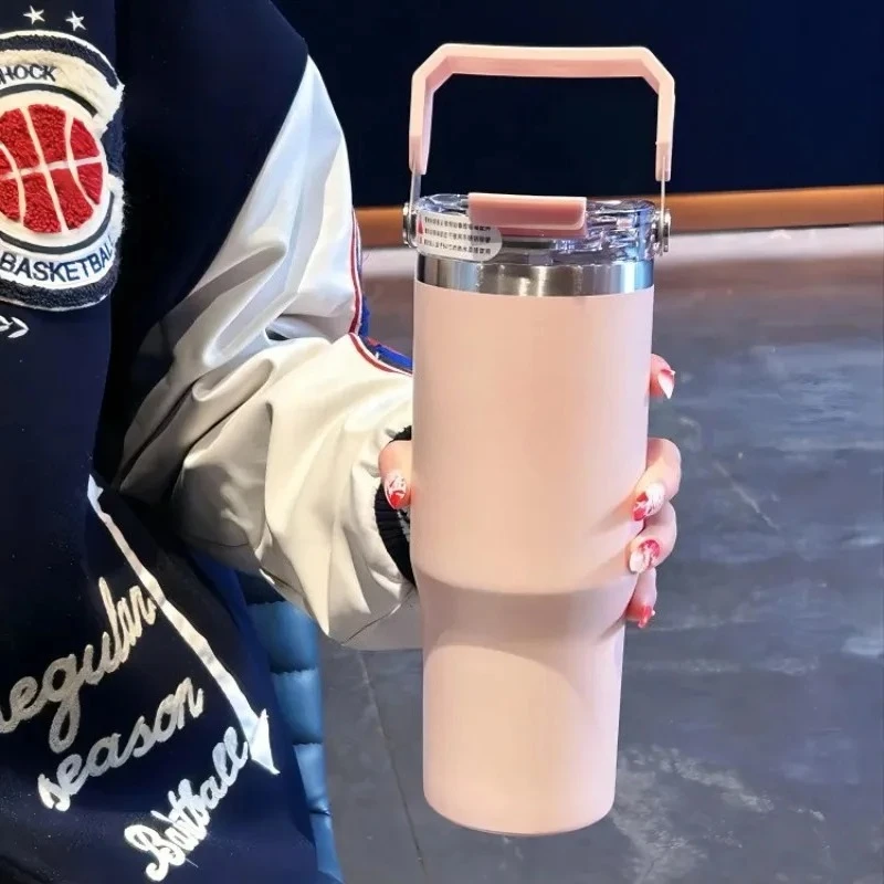 Insulation Cup Large Capacity 30.43oz With Straw Drinking Coffee Water Cup Simple Water Bottle
Insulation Cup Large Capacity 30.43oz With Straw Drinking Coffee Water Cup Simple Water Bottle