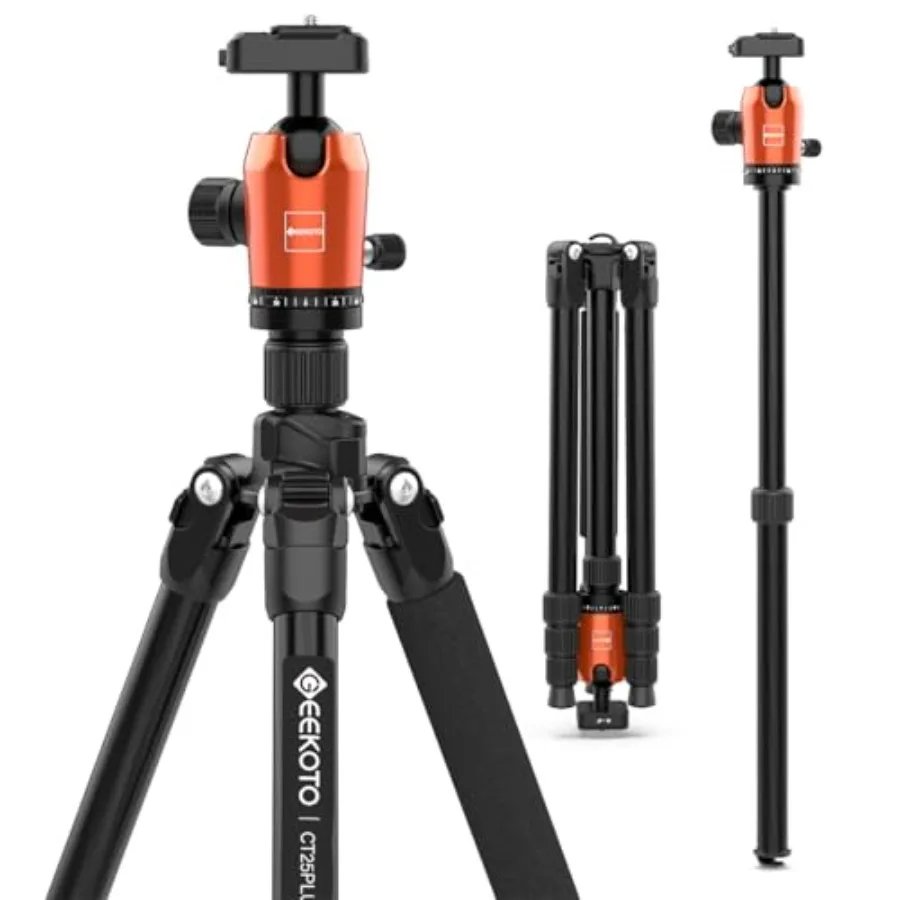 Carbon Fiber Camera Tripod with 360 Degree Ball Head and 1/4 inch Quick Shoe Plate for Professional Photography Supports up to
Carbon Fiber Camera Tripod with 360 Degree Ball Head and 1/4 inch Quick Shoe Plate for Professional Photography Supports up to