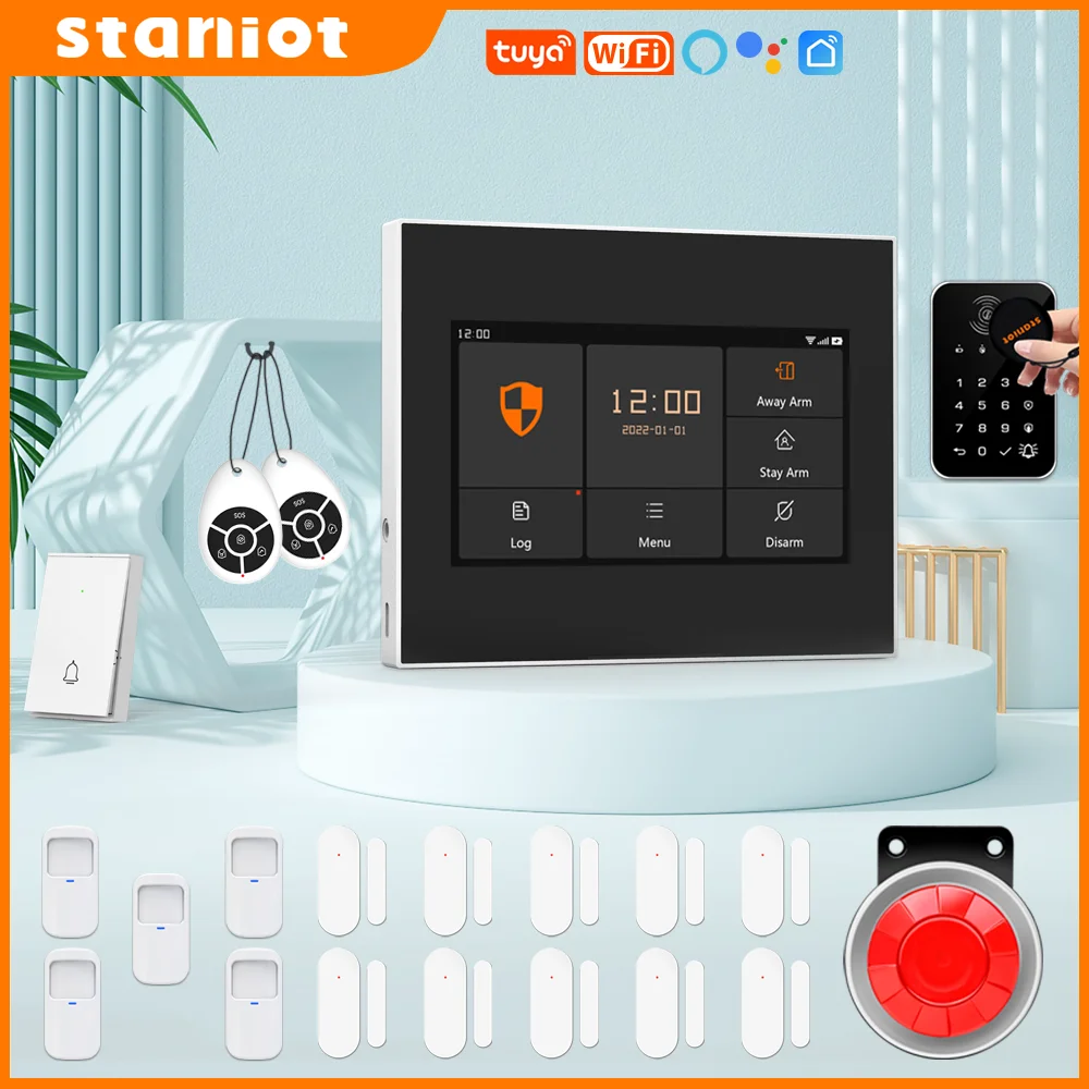 Беспроводная система охранной сигнализации Staniot с Wi-Fi, 21 комплект, 433 МГц, Google Home, взломщик, ЖК-сенсорный экран, поддержка Tuya Smart Life, приложение с Alexa,Поддержка русского языка и голоса
Беспроводная система охранной сигнализации Staniot с Wi-Fi, 21 комплект, 433 МГц, Google Home, взломщик, ЖК-сенсорный экран, поддержка Tuya Smart Life, приложение с Alexa,Поддержка русского языка и голоса