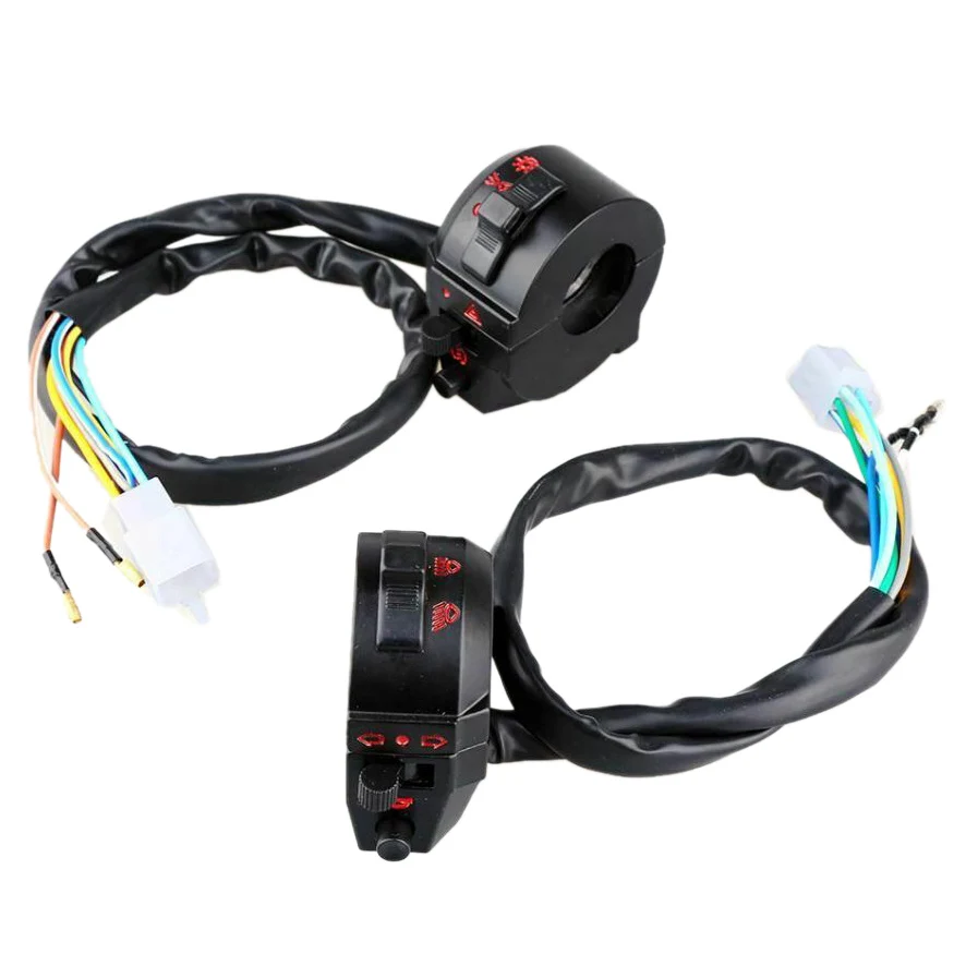Motorcycle ATV 22mm Handlebar Left Right Side Control Switch High/Low Beam Light Turn Signal Horn Switch 7/8 Inch Motorbike
Motorcycle ATV 22mm Handlebar Left Right Side Control Switch High/Low Beam Light Turn Signal Horn Switch 7/8 Inch Motorbike