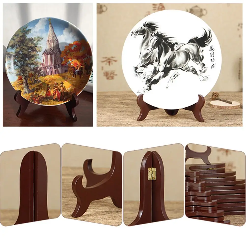 4 Pcs Wooden Display Stand for Tea Cake Plate Brick Holder Folding Home Office Decor Small Items
4 Pcs Wooden Display Stand for Tea Cake Plate Brick Holder Folding Home Office Decor Small Items