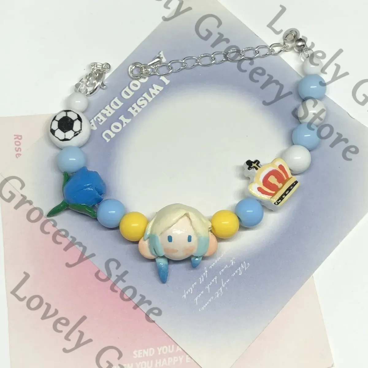 Anime BLUE LOCK MICHAEL KAISER Cosplay Handmade Chain Bracelet Cartoon Bracelets Ornament Collection Accessory Mascot Fans Gift
Anime BLUE LOCK MICHAEL KAISER Cosplay Handmade Chain Bracelet Cartoon Bracelets Ornament Collection Accessory Mascot Fans Gift