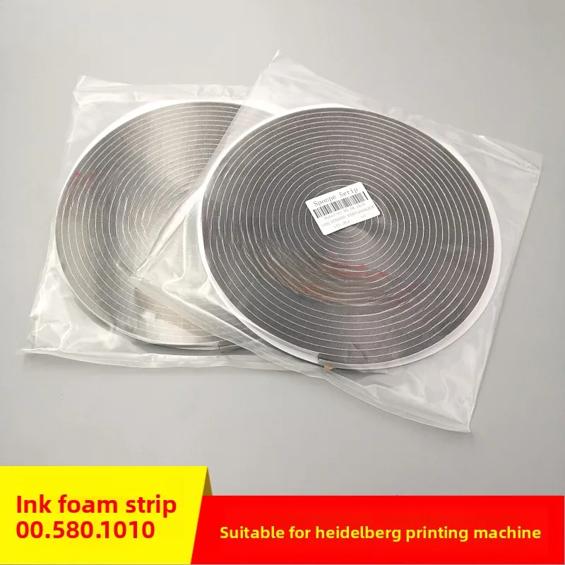 1plate for Heidelberg printing press self-adhesive sponge strips, 10 meters per roll, 00.580.1010
1plate for Heidelberg printing press self-adhesive sponge strips, 10 meters per roll, 00.580.1010