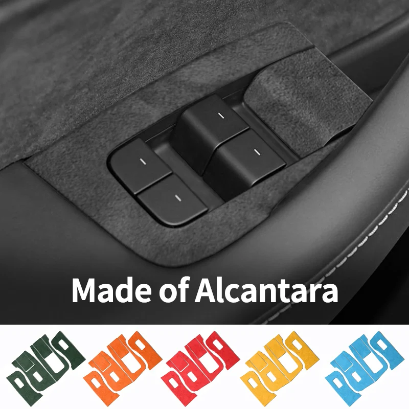 Made of Alcantara For Tesla Model 3(2019-2023)/ Y (2019-) Windows Control Panel Trim Cover Sticker Car Interior Accessories
Made of Alcantara For Tesla Model 3(2019-2023)/ Y (2019-) Windows Control Panel Trim Cover Sticker Car Interior Accessories