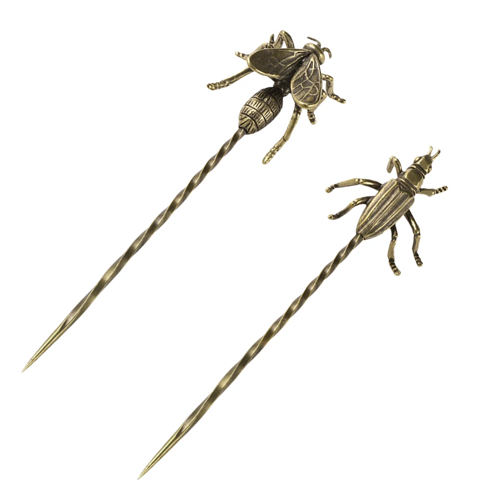 2 Pcs Tea Ceremony Unclogging Needle Tools Golden Retro Brass Bee Tea Ware Accessories Gongfu Culture
2 Pcs Tea Ceremony Unclogging Needle Tools Golden Retro Brass Bee Tea Ware Accessories Gongfu Culture