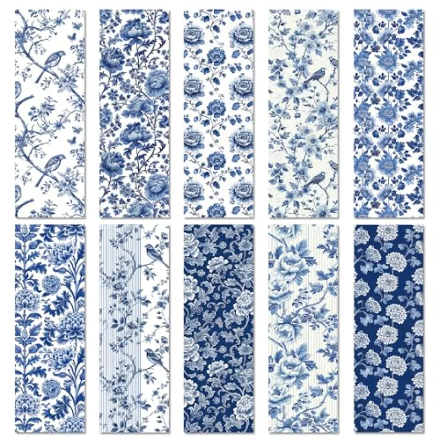 Floral Paper Bookmarks Set, 100 Pcs Chinoiserie Style Double-Sided Matte Laminated Book Marks, Elegant Reading Accessories Gift
Floral Paper Bookmarks Set, 100 Pcs Chinoiserie Style Double-Sided Matte Laminated Book Marks, Elegant Reading Accessories Gift
