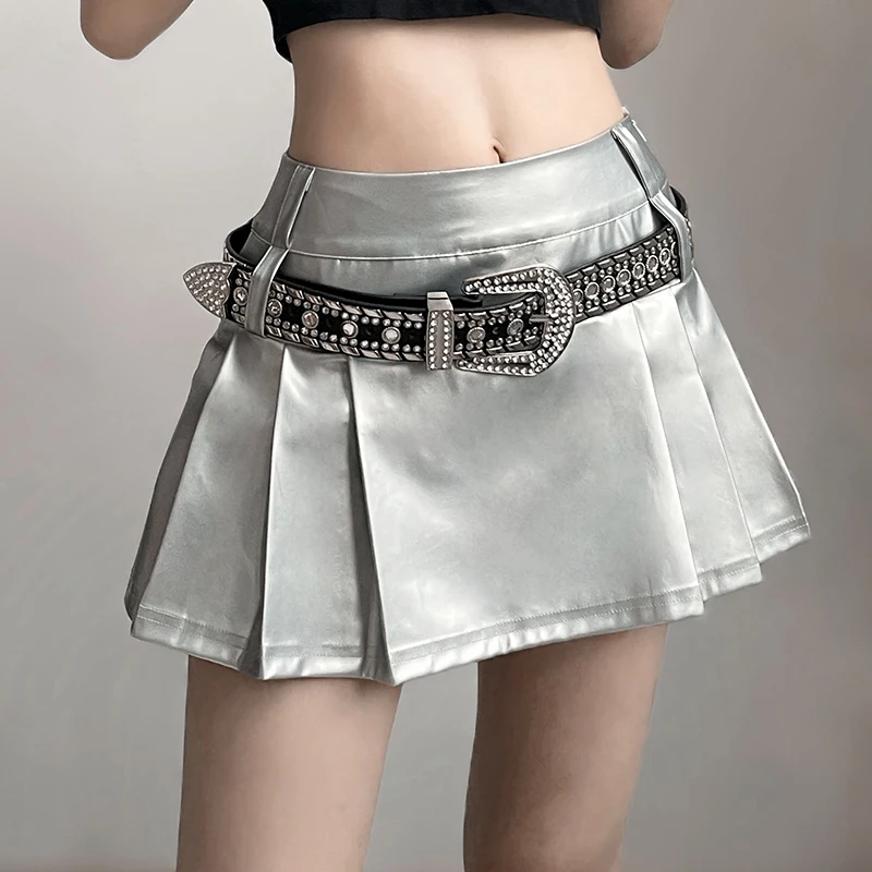 Sisjuly American Street Style Low Waist Versatile Skirt Women's PU Leather Anti-Light Checkered Super Short Skirt
Sisjuly American Street Style Low Waist Versatile Skirt Women's PU Leather Anti-Light Checkered Super Short Skirt