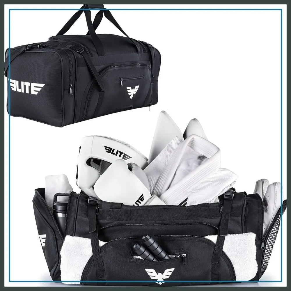 Large 44L MMA Duffel Bag with Mesh Shoe Compartment, Adjustable Strap for BJJ, Martial Arts Gear
Large 44L MMA Duffel Bag with Mesh Shoe Compartment, Adjustable Strap for BJJ, Martial Arts Gear