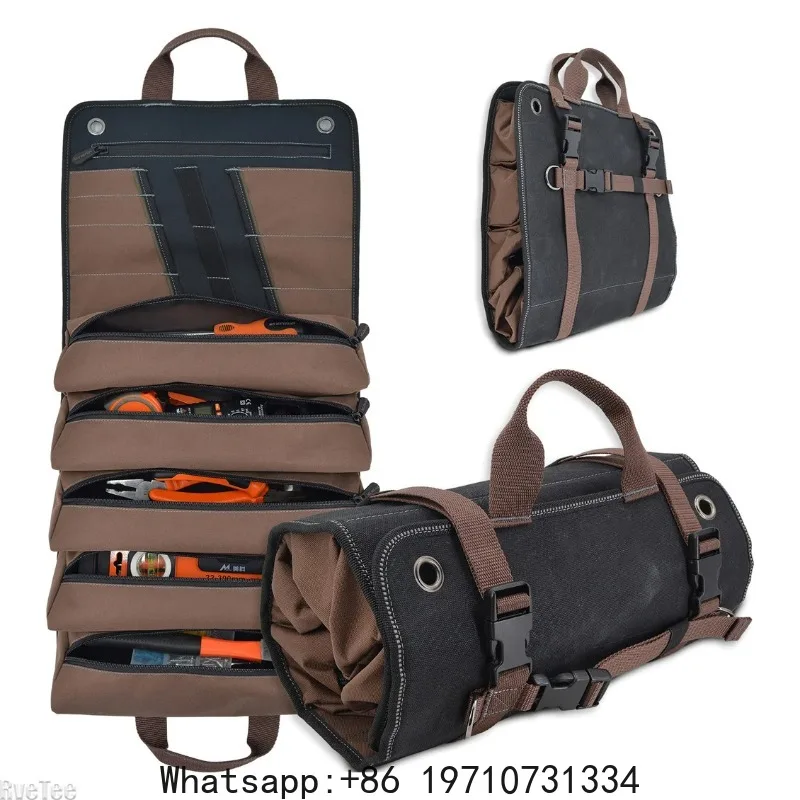 Heavy-Duty Waxed Canvas Tool Roll 15-Pockets Tool Roll Up Bag Organizer Roll Up Tool Bag Organizer
Heavy-Duty Waxed Canvas Tool Roll 15-Pockets Tool Roll Up Bag Organizer Roll Up Tool Bag Organizer