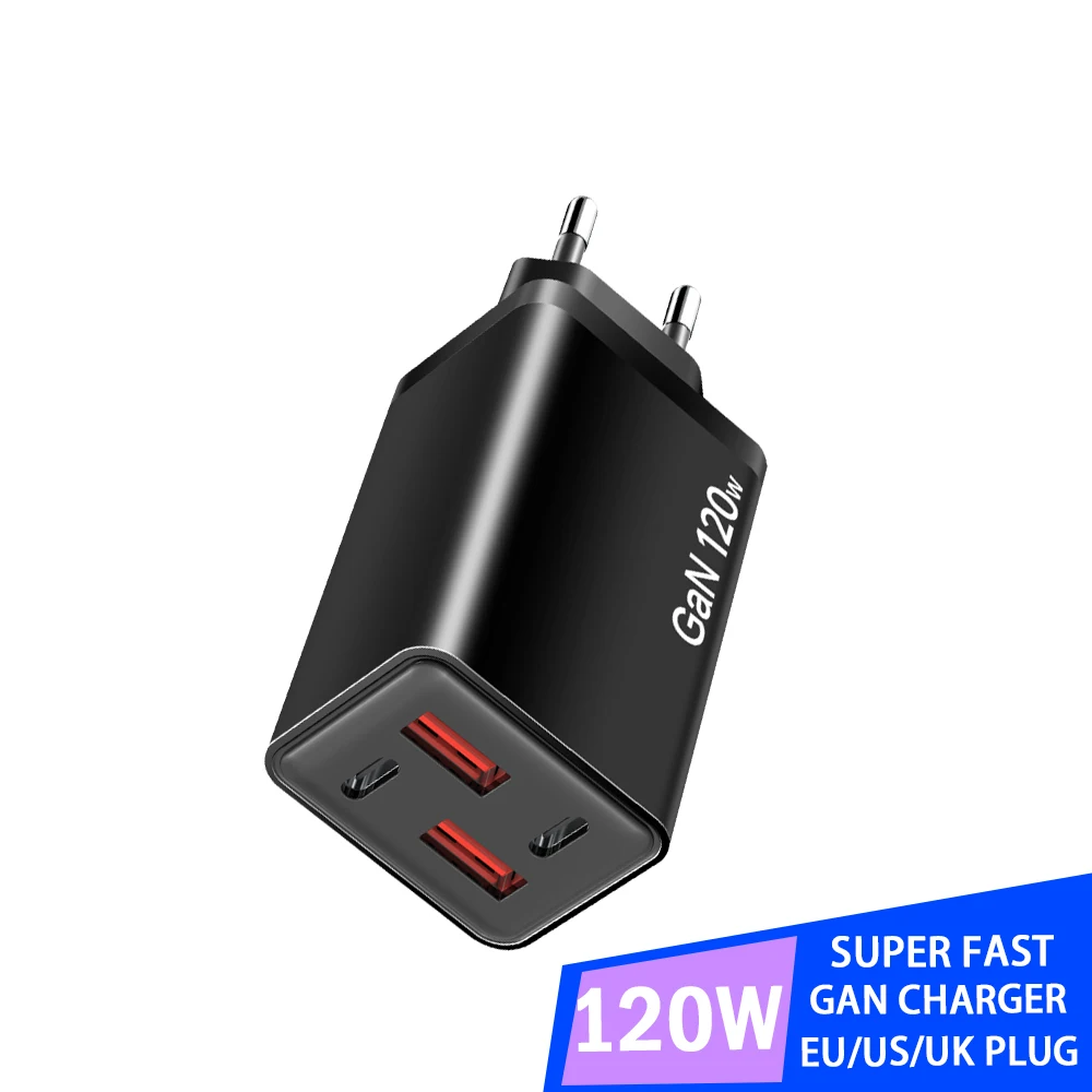 120 Вт GaN USB Type C Сверхбыстрое зарядное устройство 2A2C Многопортовый быстрый адаптер с вилкой ЕС/США/Великобритании Высокоскоростное зарядное устройство для iPhone Huawei Xiaomi
120 Вт GaN USB Type C Сверхбыстрое зарядное устройство 2A2C Многопортовый быстрый адаптер с вилкой ЕС/США/Великобритании Высокоскоростное зарядное устройство для iPhone Huawei Xiaomi