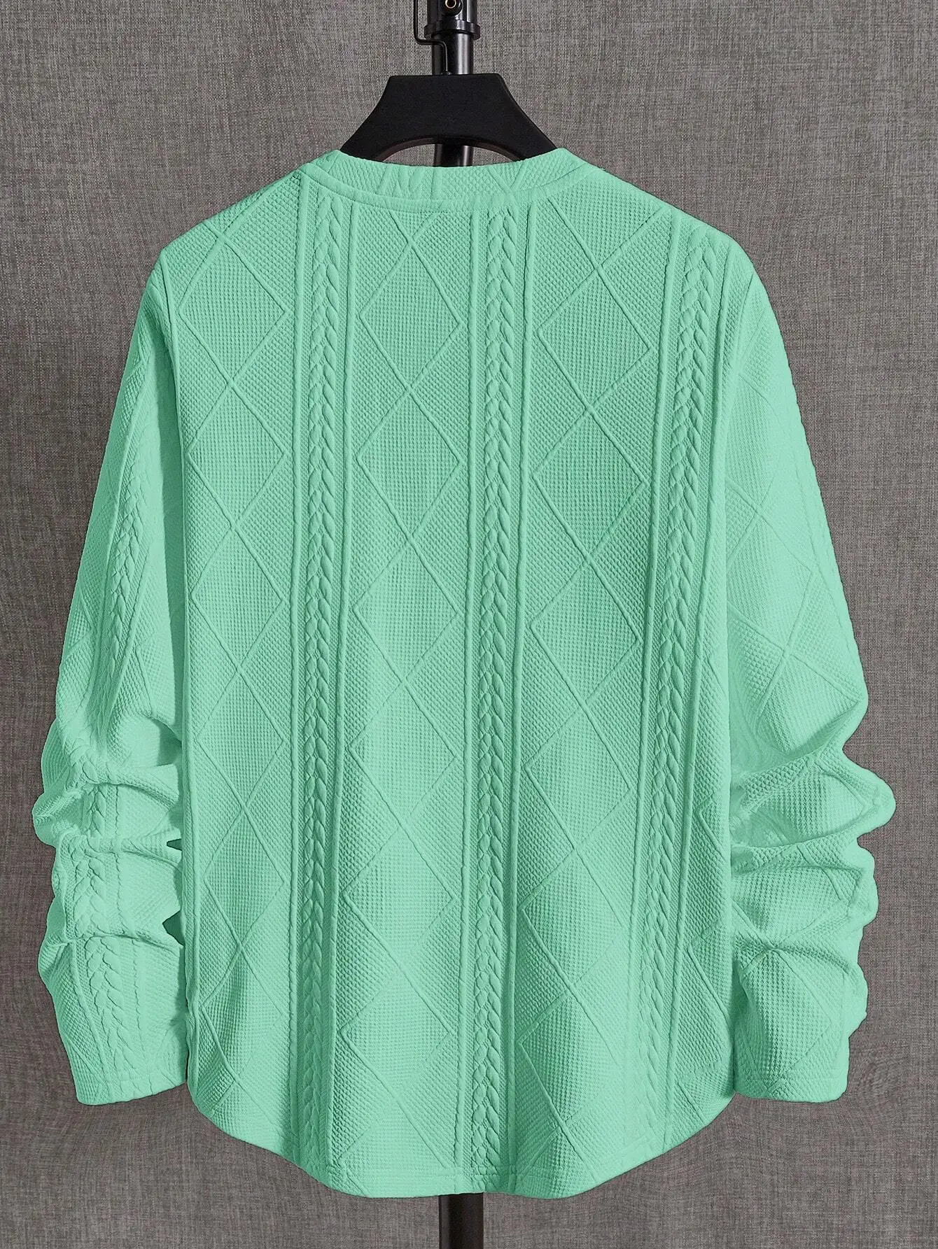 Men's Knitted Casual Round Neck Long Sleeve Sweater With Geometric Pattern
Men's Knitted Casual Round Neck Long Sleeve Sweater With Geometric Pattern