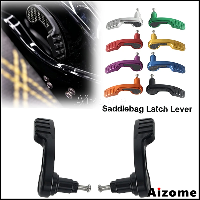 CNC T6061 Carbon Fiber Saddlebag Latch Lifter Lever Kit For Harley Touring Road Street Glide FLHX 2014-2023 Road King 2017-2024
CNC T6061 Carbon Fiber Saddlebag Latch Lifter Lever Kit For Harley Touring Road Street Glide FLHX 2014-2023 Road King 2017-2024