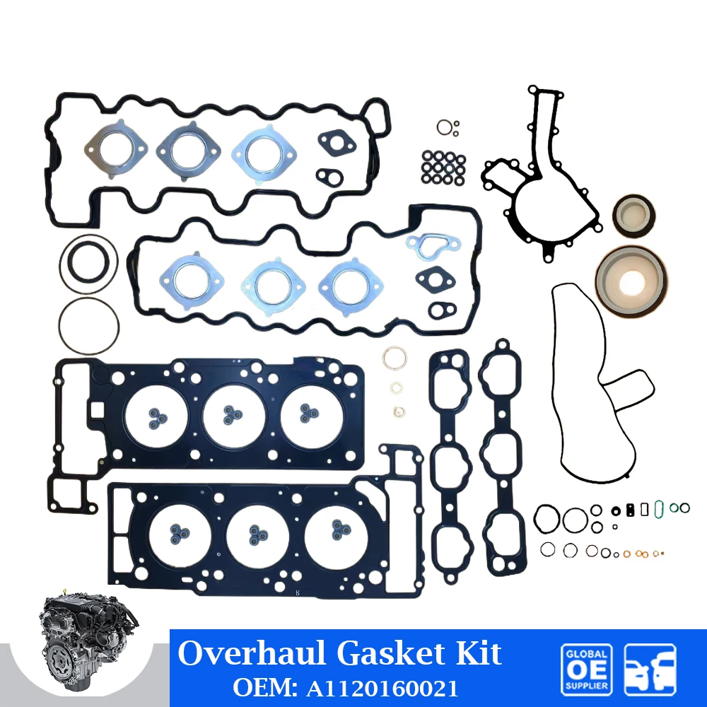 Engine Overhaul Gasket Kit For Mercedes Benz W163 W202 W210 C240 E320 ML320 M112 3.2L Car Accessories OE A1120160021 A1120160320
Engine Overhaul Gasket Kit For Mercedes Benz W163 W202 W210 C240 E320 ML320 M112 3.2L Car Accessories OE A1120160021 A1120160320