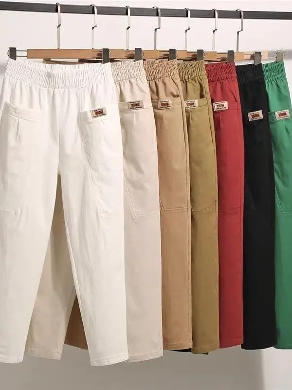 Fashionable Color Straight Leg Harlan Pants Casual High Waist Loose Fit Spring Summer Trendy Women's Casual Trousers
Fashionable Color Straight Leg Harlan Pants Casual High Waist Loose Fit Spring Summer Trendy Women's Casual Trousers