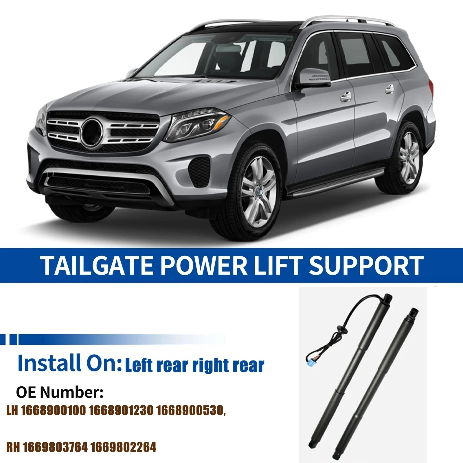 Для 2012-2017 W166US X166 MercedesBenz GLS LH Газовые пружинные стойки задней двери Правая опора задней двери Подъемные опоры 1668900100 1669803764
Для 2012-2017 W166US X166 MercedesBenz GLS LH Газовые пружинные стойки задней двери Правая опора задней двери Подъемные опоры 1668900100 1669803764