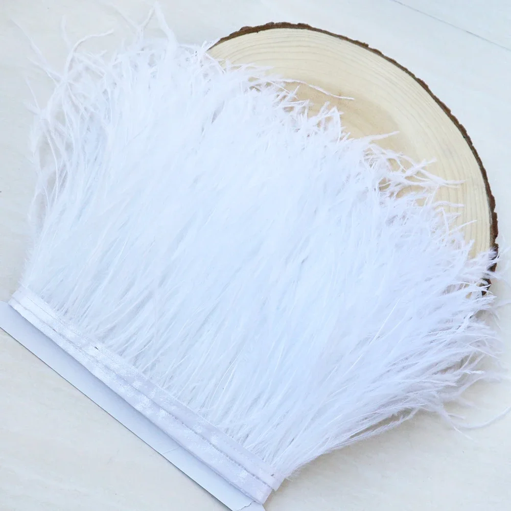 1Meter Premium Ostrich Feather Trim | 18-25CM White Black Plumes Ribbon for Wedding Dress Sewing Clothing Decoration Crafts
1Meter Premium Ostrich Feather Trim | 18-25CM White Black Plumes Ribbon for Wedding Dress Sewing Clothing Decoration Crafts