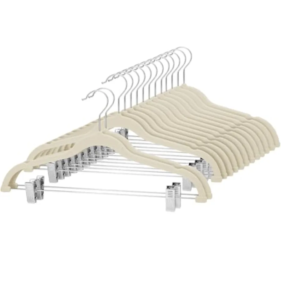 Velvet Skirt Hangers - Pack of 24 - Velvet Hangers with Clips Ultra Thin Non Slip Velvet Pants Hangers Space Saving Clothes Han
Velvet Skirt Hangers - Pack of 24 - Velvet Hangers with Clips Ultra Thin Non Slip Velvet Pants Hangers Space Saving Clothes Han