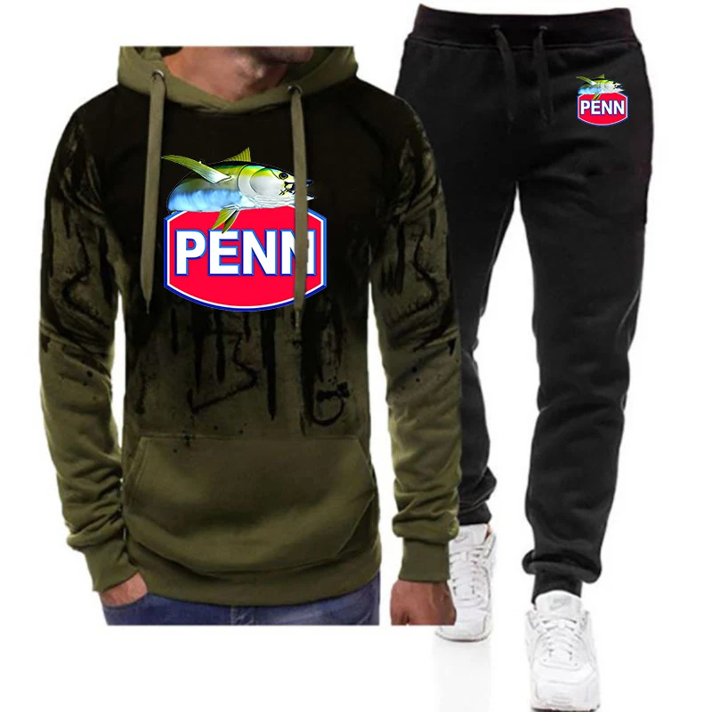 2025 Spring Autumn Penn Fishing Logo Print New Men's blazer + Tracksuit Pants Fashion Casual Sportswear Outdoor Sportswear
2025 Spring Autumn Penn Fishing Logo Print New Men's blazer + Tracksuit Pants Fashion Casual Sportswear Outdoor Sportswear