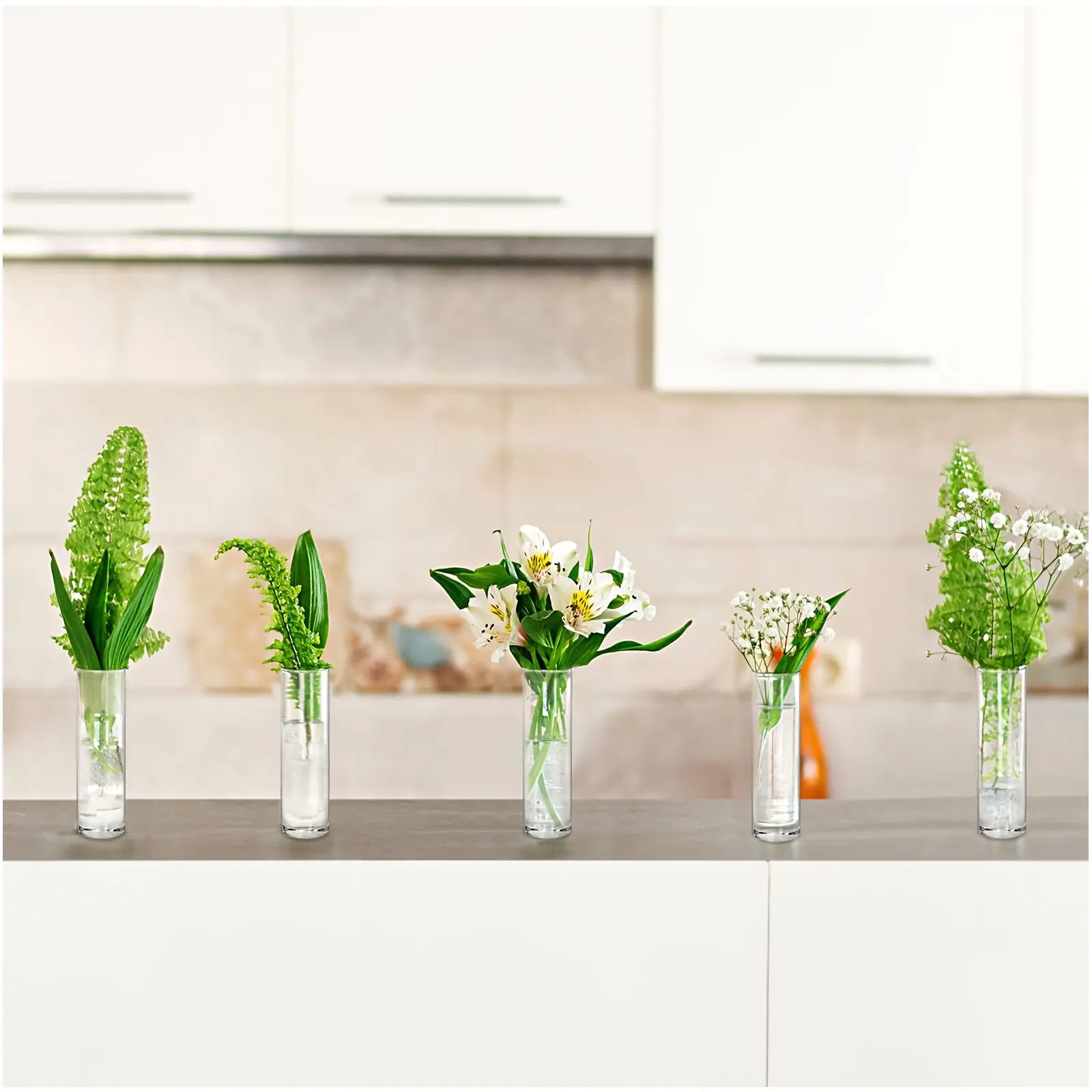Clear Glass Cylindrical Vase – Slender Handmade Centerpiece Vase for Wedding Tables, Single Rose Display, Home Desk Decor, Party
Clear Glass Cylindrical Vase – Slender Handmade Centerpiece Vase for Wedding Tables, Single Rose Display, Home Desk Decor, Party