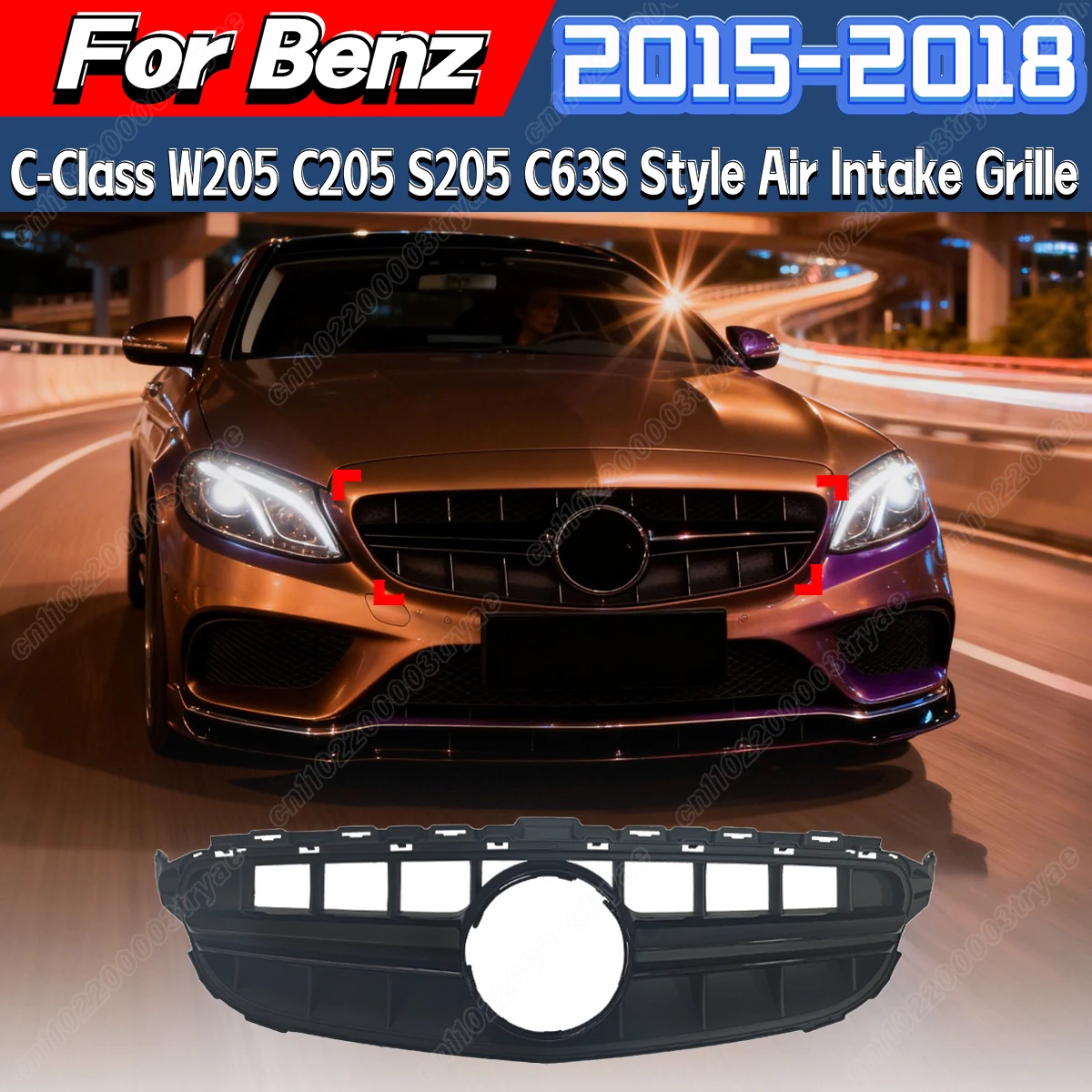 For Mercedes Benz C-Class W205 C205 S205 2015 2016 2017 2018 Car C63S Style Air Intake Grille Racing Radiator Cover Body Kit
For Mercedes Benz C-Class W205 C205 S205 2015 2016 2017 2018 Car C63S Style Air Intake Grille Racing Radiator Cover Body Kit
