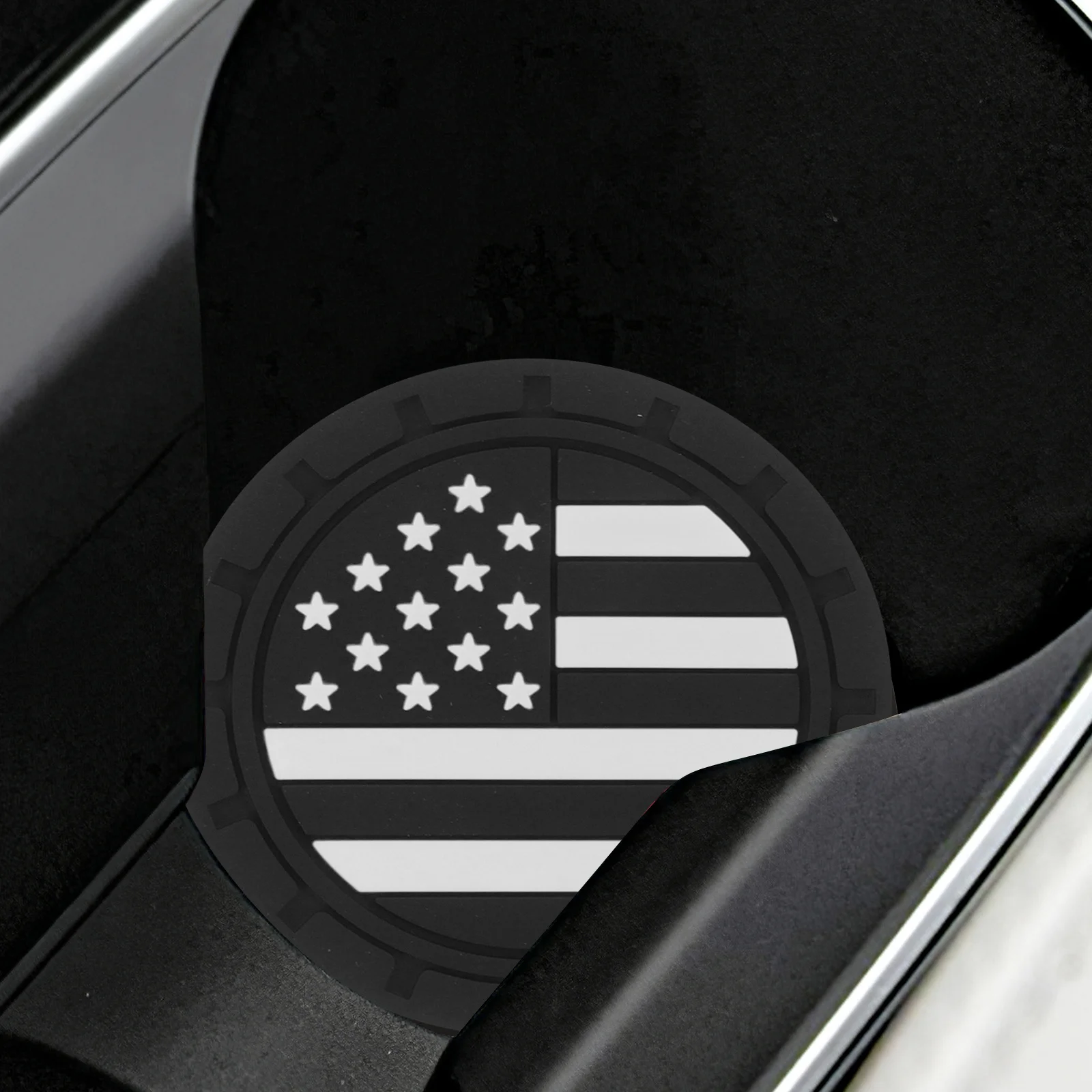 4Pcs Car Coasters Anti-Slip Rubber American Flag Cup Holder Inserts Universal Vehicle Interior Accessories Spill Resistant
4Pcs Car Coasters Anti-Slip Rubber American Flag Cup Holder Inserts Universal Vehicle Interior Accessories Spill Resistant