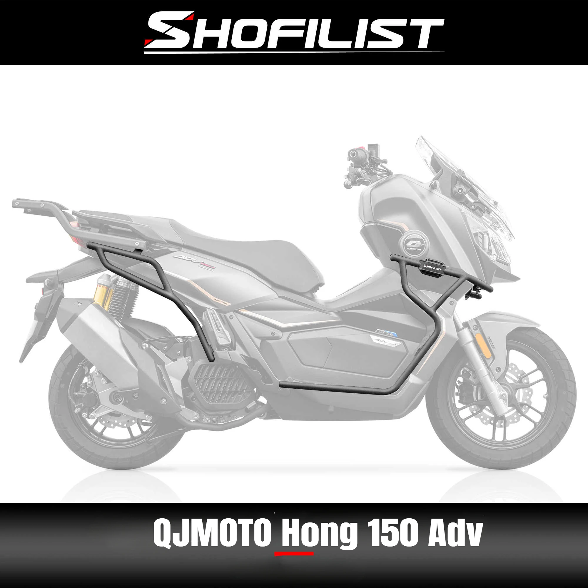 Motorcycle Highway Crash Bars Engine Tank Guard Bar Bumper Stunt Cage Protector for QJMOTO Hong 150Adv
Motorcycle Highway Crash Bars Engine Tank Guard Bar Bumper Stunt Cage Protector for QJMOTO Hong 150Adv