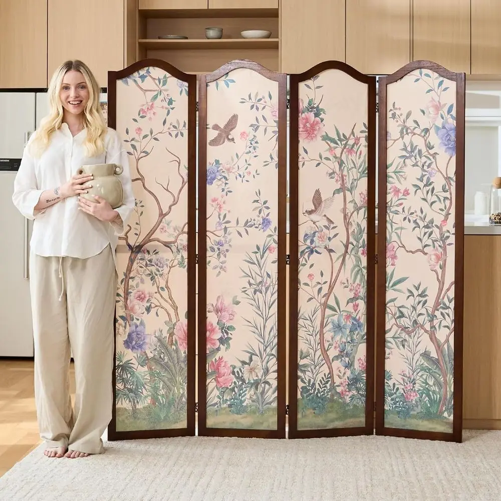 Oriental Style 4-Panel Wood olding Sn Room Divider – reestanding Privacy Sn and Decorative Partition Wall Panel or Home Decor (6
Oriental Style 4-Panel Wood olding Sn Room Divider – reestanding Privacy Sn and Decorative Partition Wall Panel or Home Decor (6