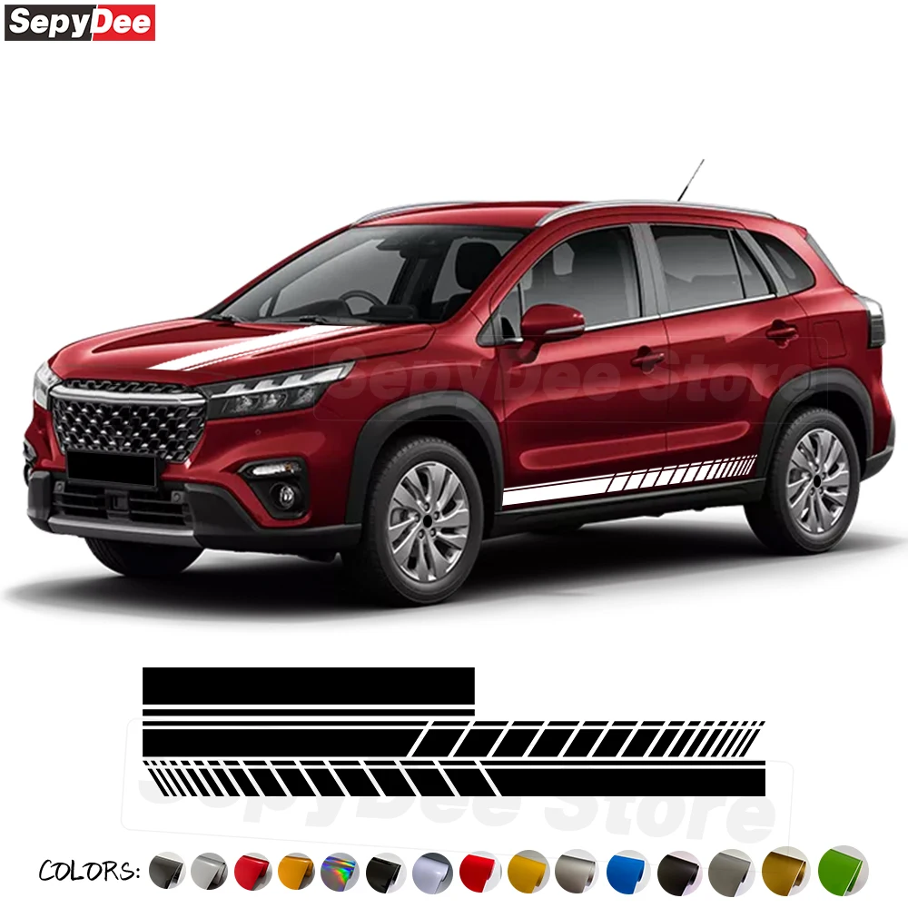 Car Hood Bonnet Body Door Side Skirt Long Stripes Sticker Vinyl Film Decal for Suzuki S Cross Car Decoration Tuning Accessories
Car Hood Bonnet Body Door Side Skirt Long Stripes Sticker Vinyl Film Decal for Suzuki S Cross Car Decoration Tuning Accessories