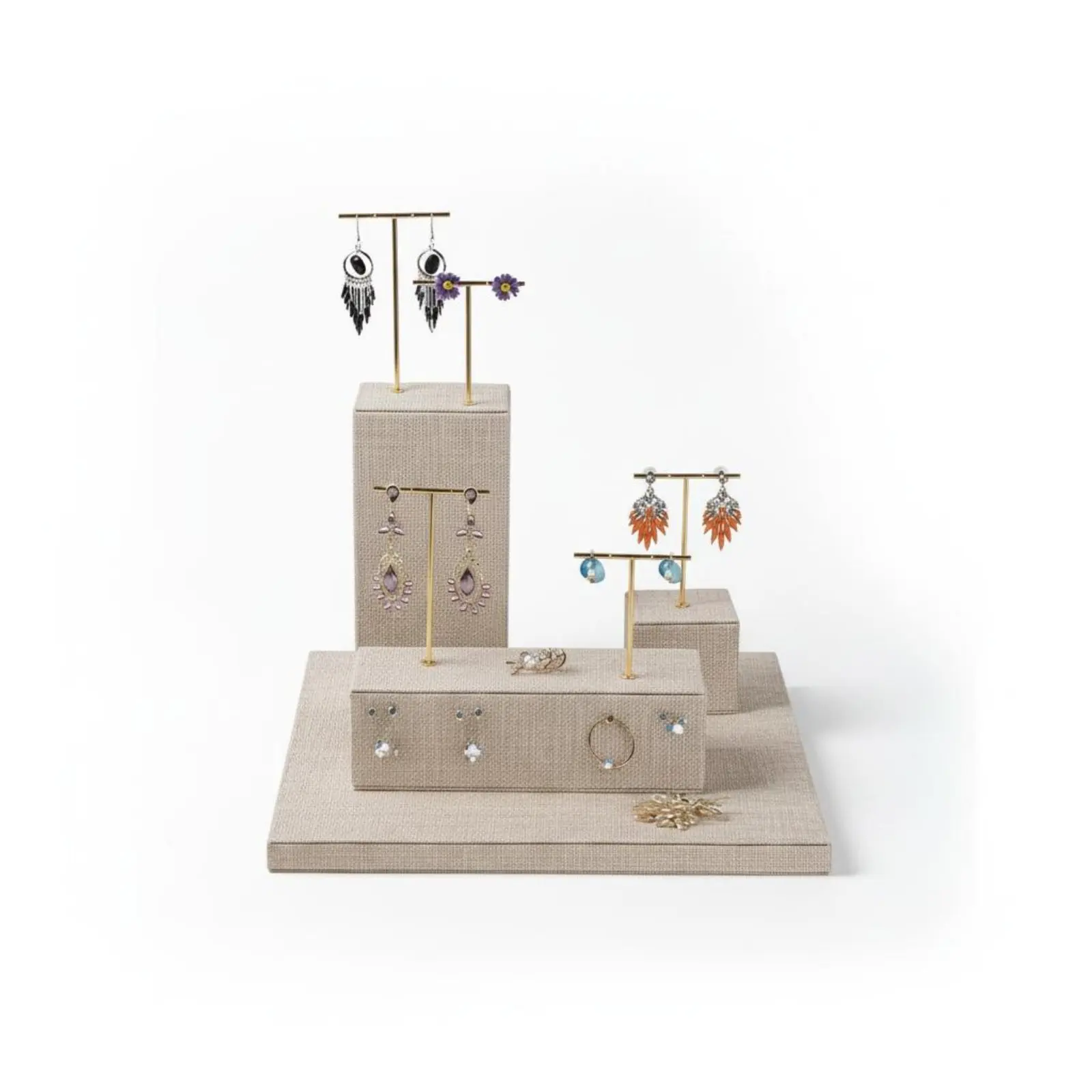 Jewelry Display Stand Minimalist Design Watch Display Holder Countertop Jewelry Stand Multi-Tier Retail Fixture Fixture Custom
Jewelry Display Stand Minimalist Design Watch Display Holder Countertop Jewelry Stand Multi-Tier Retail Fixture Fixture Custom