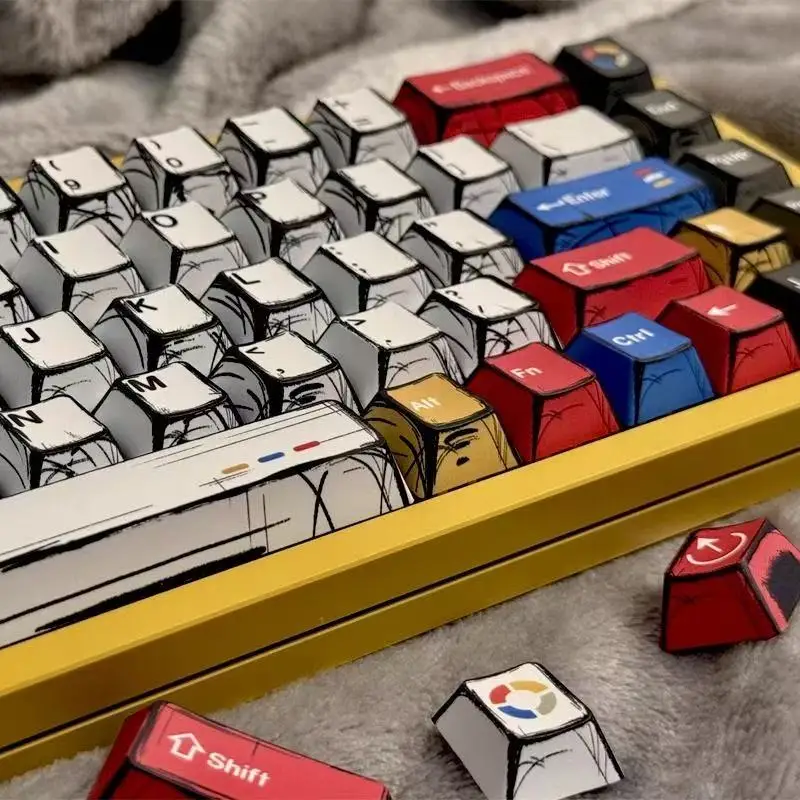 136 Keys Hundred Lamp Theme Keycap Set PBT Custom Manga Style Keyboard Cap Cherry Profile Gaming KeyCap for Mechanical Keyboard
136 Keys Hundred Lamp Theme Keycap Set PBT Custom Manga Style Keyboard Cap Cherry Profile Gaming KeyCap for Mechanical Keyboard