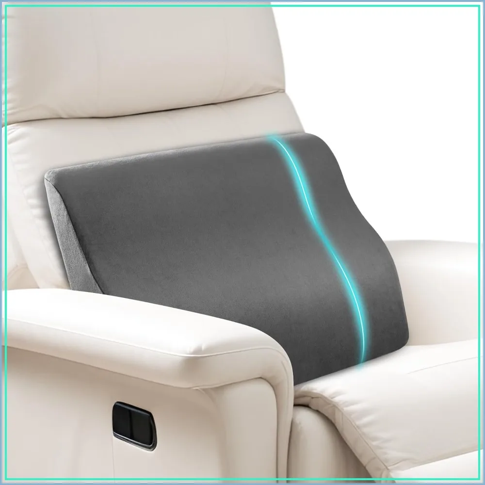 Large Memory Foam Lumbar Support Pillow for Recliner, Sofa & Gaming Chair, Ergonomic Backrest Cushion with Machine Washable Cover
Large Memory Foam Lumbar Support Pillow for Recliner, Sofa & Gaming Chair, Ergonomic Backrest Cushion with Machine Washable Cover