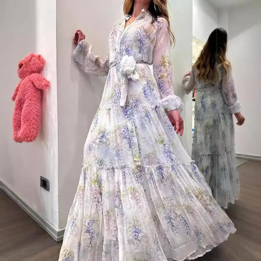 Women's Printed Dr Cardigan with Large Swing Waist Belt High Waist Polyester Long Sve round Ne Busin Casual Dr
Women's Printed Dr Cardigan with Large Swing Waist Belt High Waist Polyester Long Sve round Ne Busin Casual Dr