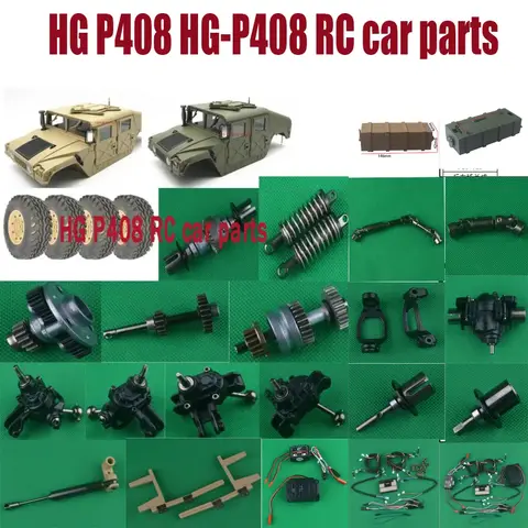 HG P408 HG-P408 RC car parts shock absorber drive shaft car shell tires gearbox Differential Door bracket Support rod etc.