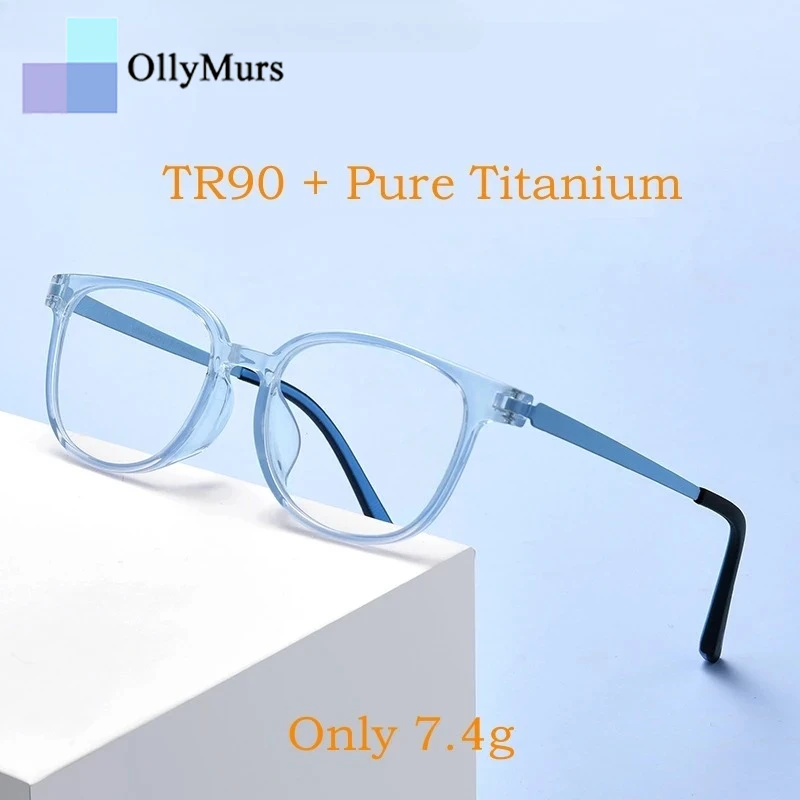 OLLYMURS Durable Ultra-light Flexible Tr90 Pure Titanium Children's Eyeglasses Retro Round Optical Glasses Frame Boys and Girls
OLLYMURS Durable Ultra-light Flexible Tr90 Pure Titanium Children's Eyeglasses Retro Round Optical Glasses Frame Boys and Girls