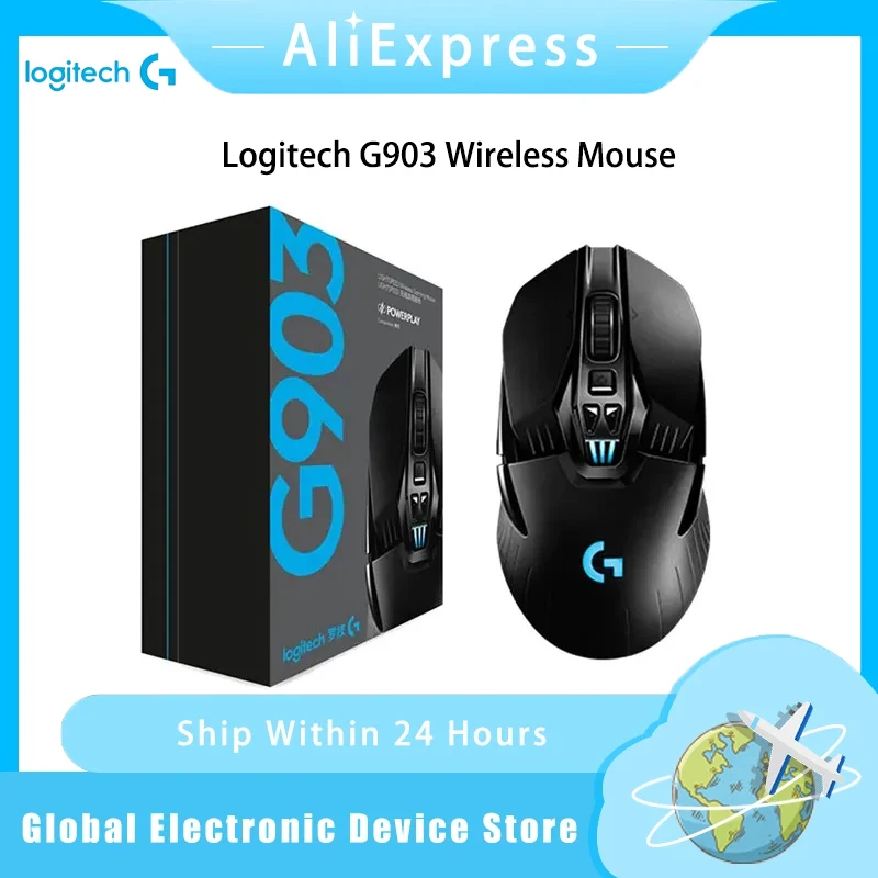 Original Logitech G903 Wireless Mouse Gaming Charging RGB Lighting Mechanical Macro Programming fps G903-Wireless
Original Logitech G903 Wireless Mouse Gaming Charging RGB Lighting Mechanical Macro Programming fps G903-Wireless