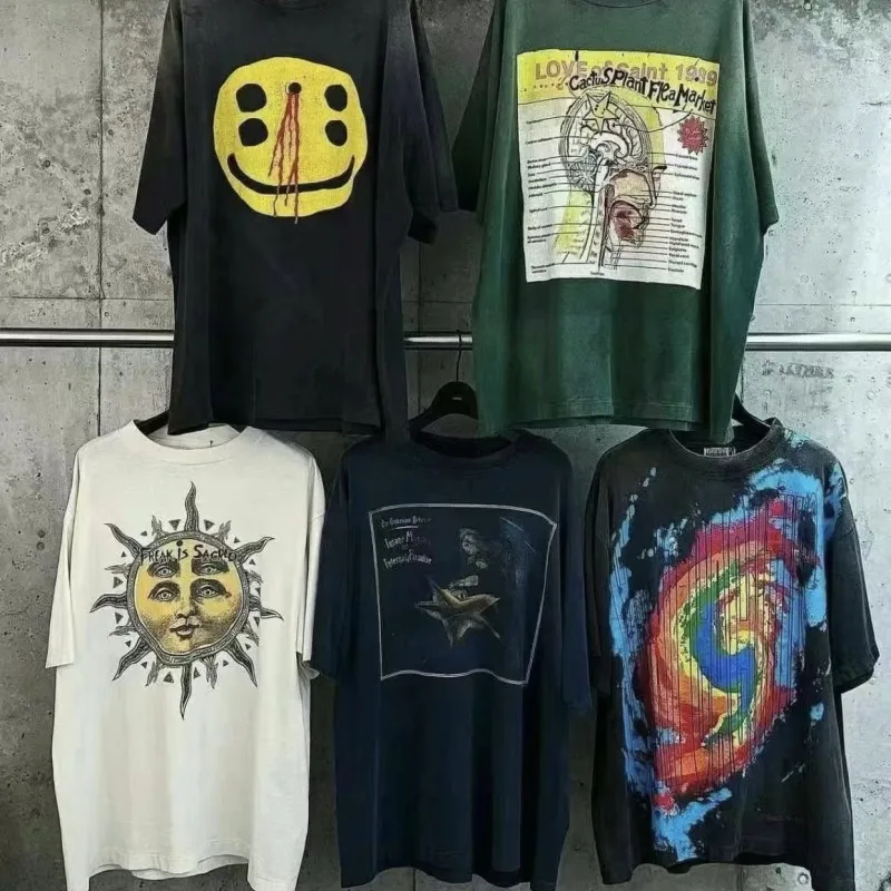 High Quality Breathable Cotton Saint Tshirts Summer Vintage Loose 3D Print Round Neck Short Sleeve Men Tees Casual Women Tops
High Quality Breathable Cotton Saint Tshirts Summer Vintage Loose 3D Print Round Neck Short Sleeve Men Tees Casual Women Tops