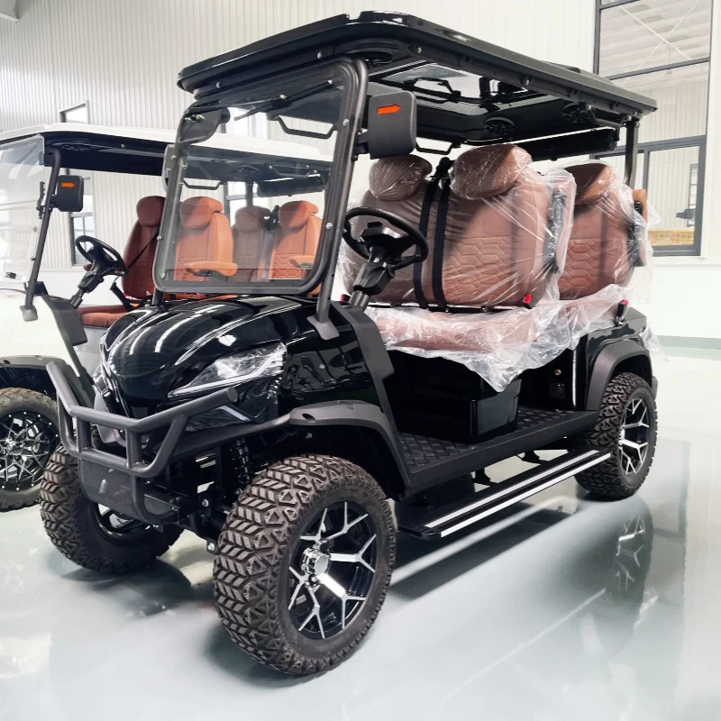 Independent Suspension Buggy Custom Colors Electric Golf Cart Brown Seats With Armrests Gear Adjustment Off-Road Tires Bumper
Independent Suspension Buggy Custom Colors Electric Golf Cart Brown Seats With Armrests Gear Adjustment Off-Road Tires Bumper