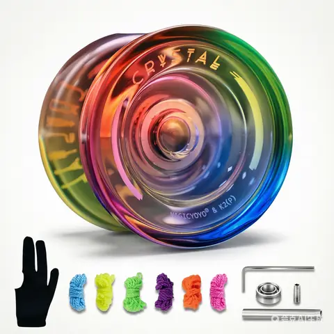 Magicyoyo K2 Crystal Beginner Professional Competition Finger Grind Dual Function Yoyo Blazing Teens Yoyo