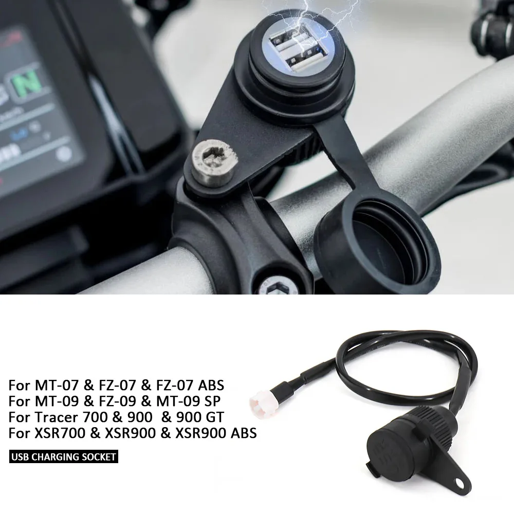 NEW MT09 2017-2024 USB Socket Motorcycle Charger Waterproof Support phone For YAMAHA MT07 XSR700 Tracer 700 Tenere 700 All years
NEW MT09 2017-2024 USB Socket Motorcycle Charger Waterproof Support phone For YAMAHA MT07 XSR700 Tracer 700 Tenere 700 All years