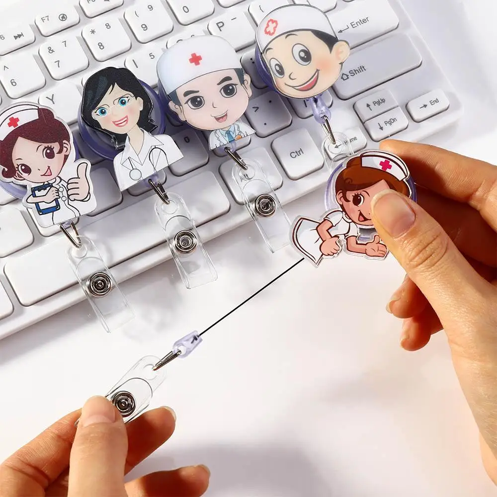 Cute Exhibiton Badge Reel Retractable Clips Doctor Name Card Holder Office Supplies Badge Holder Clip Card Holder Clip
Cute Exhibiton Badge Reel Retractable Clips Doctor Name Card Holder Office Supplies Badge Holder Clip Card Holder Clip
