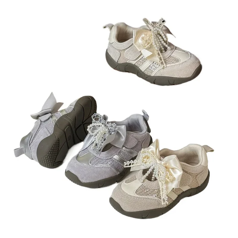 Spring Children Girls Pearl Bow Flower Shoe Buckle Ornaments Mesh Breathable Trainers Kid Toddler Lightweight Training Shoes
Spring Children Girls Pearl Bow Flower Shoe Buckle Ornaments Mesh Breathable Trainers Kid Toddler Lightweight Training Shoes
