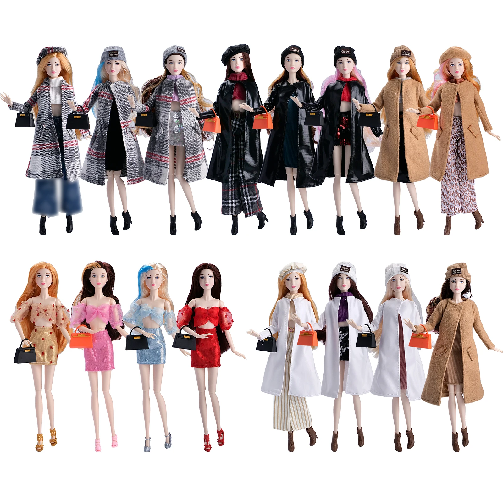 30cm Supermodel Doll 1/6 Babi Doll Joint Movable Fashion Dress Up Leather Jacket+Vest+Trousers+Dress Retro Socialite Clothes Set
30cm Supermodel Doll 1/6 Babi Doll Joint Movable Fashion Dress Up Leather Jacket+Vest+Trousers+Dress Retro Socialite Clothes Set