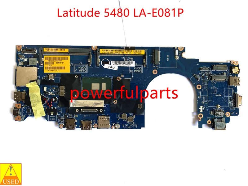 For Dell Latitude 5480 motherboard with celeron 3965U CPU 0MFNP8 CDM70 LA-E081P used working good
For Dell Latitude 5480 motherboard with celeron 3965U CPU 0MFNP8 CDM70 LA-E081P used working good