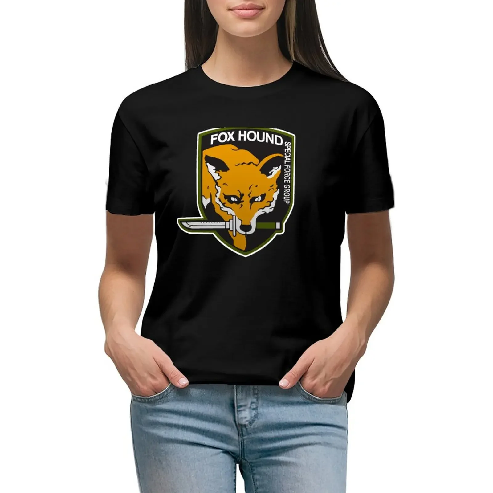 Fox Hound Special Force Group T-Shirt sweat summer clothes Female clothing T-shirt Women
Fox Hound Special Force Group T-Shirt sweat summer clothes Female clothing T-shirt Women