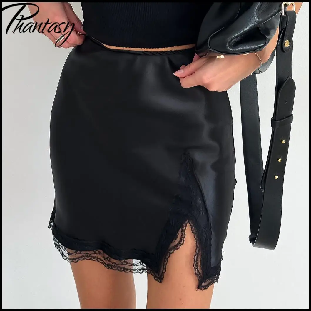 Phantasy Sexy Lace Black Mini Skirt Women Fashion Satin Split Bodycon Skirt Casual White Hight Waist Skirt 2026 Summer Clothes
Phantasy Sexy Lace Black Mini Skirt Women Fashion Satin Split Bodycon Skirt Casual White Hight Waist Skirt 2026 Summer Clothes